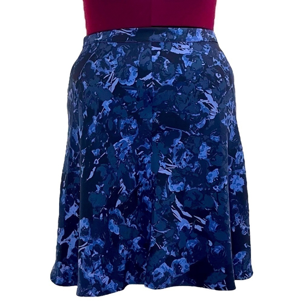 Joe Fresh Blue Floral A-line Skirt